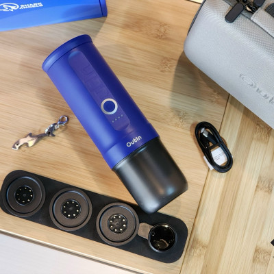 [Hàng chính hãng] Set máy pha cà phê điện cầm tay Outin Nano Portable Espresso Machine màu Ocean Blue (Phiên bản giới hạn)