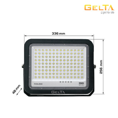 Đèn LED Pha Năng Lượng Mặt Trời Gelta – FZA200