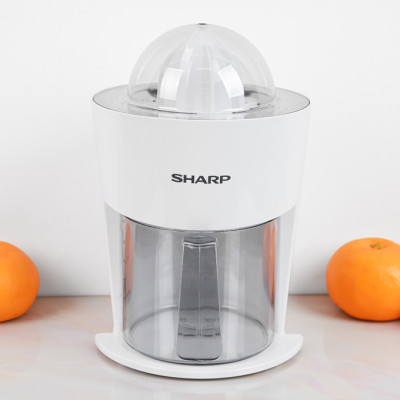 Máy vắt cam Sharp 40W EJ-J408-WH, Tự động đảo chiều vắt - Hàng chính hãng
