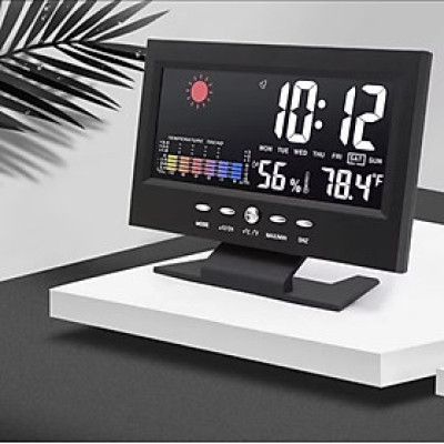 ĐỒNG HỒ LED ĐỂ BÀN TRANG TRÍ XEM GIỜ BÁO NHIỆT ĐỘ NGÀY THÁNG NĂM THỨ THỜI TIẾT