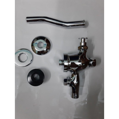 Vòi nhấn xả tiểu nam Đồng mạ Chrome