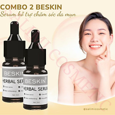 COMBO 2 Lọ Serum Mụn BESKIN 5ml, Làm Mờ Vết Thâm Mụn, Da Khoẻ Căng Bóng, Se Khít Lỗ Chân Lông