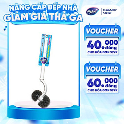 Cây chà bồn cầu loại 2 đầu tròn kháng khuẩn MyJae