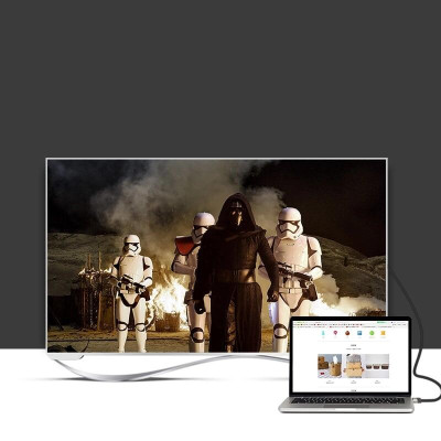 Ugreen UG10263HD123TK 5M màu Đen Cáp tín hiệu HDMI chuẩn 2.0 cáp dẹt đầu bọc hợp kim - HÀNG CHÍNH HÃNG