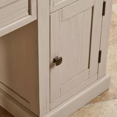 Bàn Làm Việc Seychelles Gỗ Sồi Ibie OTDSEYO - Trắng (140 x 60 cm)