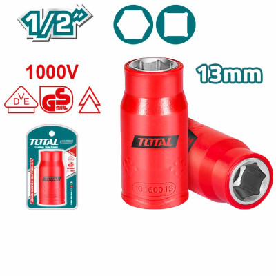 ĐẦU TUÝP LỤC GIÁC CÁCH ĐIỆN SIZE 10MM-19MM TOTAL  - HÀNG CHÍNH HÃNG