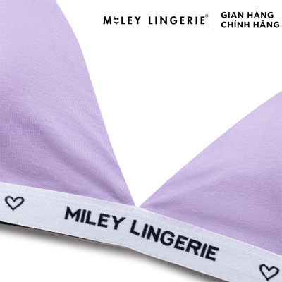 Áo Ngực Cổ Chữ V Lưng Logo Amethyst Purple Miley Lingerie