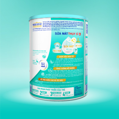 Bộ 3 lon Sữa bột NAN OPTIPRO PLUS 4 Nestle Bé 2-6 tuổi 800g/lon Giúp tiêu hóa tốt