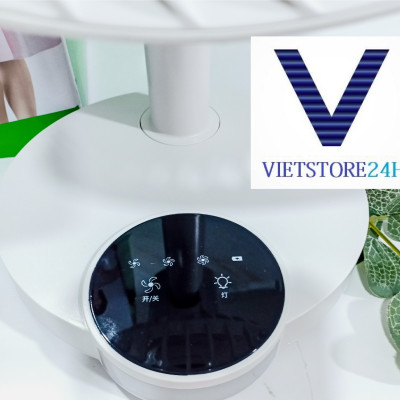 Quạt Sạc DP-7626 Cảm Ứng Có Đèn VT - Hàng chính hãng