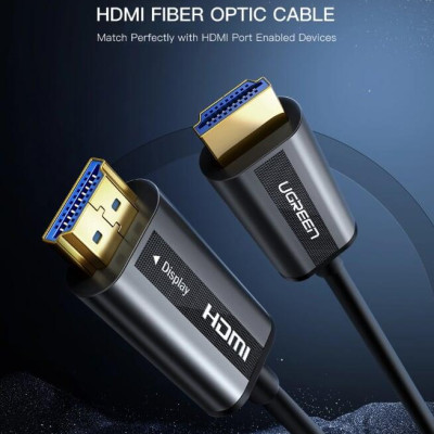 Ugreen UG50218HD132TK 40M màu Đen Cáp tín hiệu HDMI chuẩn 2.0 sợi quang cao cấp - HÀNG CHÍNH HÃNG