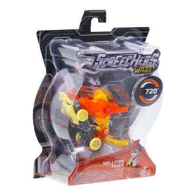 Đồ Chơi Xe Biến Hình Hổ Lửa Địa Ngục Hellfire Tiger - Screechers Wild 4 EU685002
