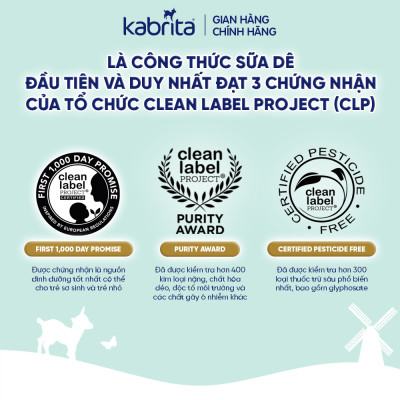Sữa dê Kabrita số 2 cho trẻ từ 12- 24 tháng - Lon 800g