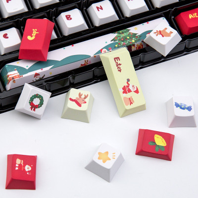 Bộ Keycap Chrismas (Noel) thick PBT Dye-sub - Hàng Chính Hãng 