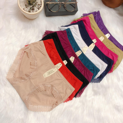 Combo 5 Quần Lót Nữ Thông Hơi Viền Ren 5866 – Thoáng Khí, Co Giãn 4 Chiều, 5 Màu Hot