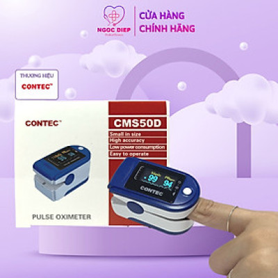 Máy đo SpO2 - Máy đo nồng độ oxy trong máu và nhịp tim qua đầu ngón tay CONTEC CMS50D