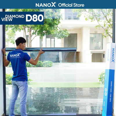 Phim cách nhiệt cửa kính NanoX D80 trong suốt cao cấp cho nhà kính