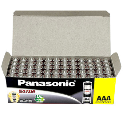 Hộp Pin than đen Panasonic AAA R03NT/2S-V (60 viên) - Hàng chính hãng