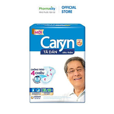 Tã dán siêu thấm cho người lớn Caryn (Gói 10 miếng)