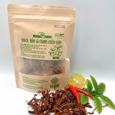 Snack Nấm Lá Chanh Chiên Giòn Lý Tưởng 50g, Sản Phẩm Đạt Chứng Nhận OCOP 3 Sao Của Thành Phố Hà Nội