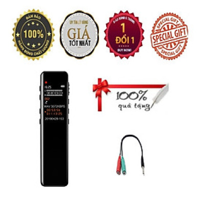KHUYẾN MÃI KHỦNG, SỐ LƯỢNG CÓ HẠN - ROGTZ - Máy ghi âm mini A618 Bộ nhớ trong 8GB Pin Lithium 180mah 569 giờ Ghi âm đa định dạng wav mp3 wma flac ape ogg Màn hình LCD  USB2.0  Kết nối đa dạng Thiết kế sang trọng Hàng Chính Hãng