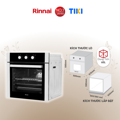Lò nướng điện âm tủ Rinnai RO-E6104MA-EB dung tích 65L 2300W