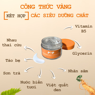 Mặt Nạ Ngủ Tinh Chất Nhau Thai Cừu Và Nhân Sâm POP