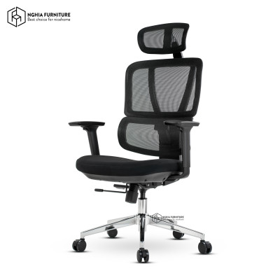 Ghế công thái học Nghia furniture LUMBAR - Ghế xoay văn phòng làm việc nhiều tính năng khủng