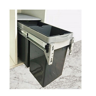 Thùng Rác Đôi Gắn Cánh Âm Tủ EUROGOLD - Hàng chính hãng 