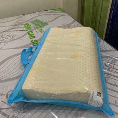 Gối Cao Su Vạn Thành Dợn VTGCSD4563 (45 x 63 cm) - Trắng