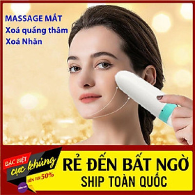 Máy Massage Thẩm Mỹ Chuyên Dụng Cho Da Mặt Mắt Môi Làm Săn Chắc Cơ Chống Lão Hóa Giảm Thâm Quầng (Hàng Chính Hãng)
