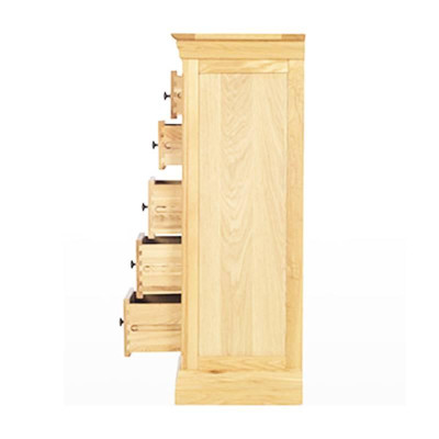 Tủ 5 Ngăn Kéo Đứng Victoria Gỗ Sồi IBIE