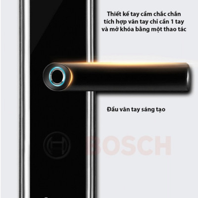 Khóa Cửa Vân Tay Điện Tử Bosch ID40B EU- Chính Hãng