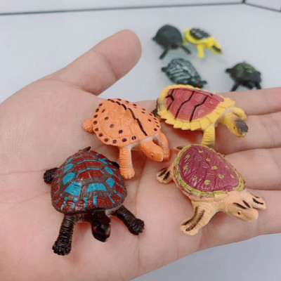 Set 8 đồ chơi rùa giả, Con Rùa Giả Trang Trí Bể Cá Không Độc Hại, Mô hình rùa mini turtle