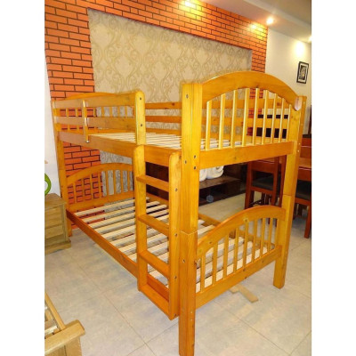 Giường 2 Tầng Uni Gỗ Tự Nhiên - Vàng