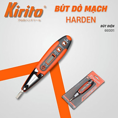 Bút thử điện kiểm tra đa chức năng chuyên nghiệp Harden có đèn, màn hình điện tử hiện số 660011