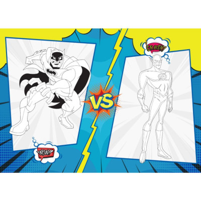 Sách Tô Màu - Super Heroes Siêu Anh Hùng - Rèn Luyện IQ EQ CQ - Tặng Kèm 18 Stickers Mỗi Tập - Combo 5 Cuốn - Việt Thư
