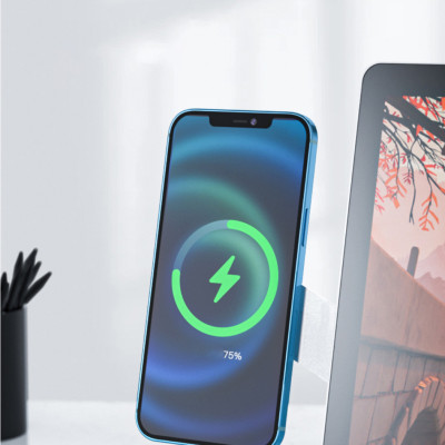 Giá kệ đỡ điện thoại từ tính gắn laptop điều chỉnh nhiều góc độ hợp kim nhôm siêu mỏng gọn nhẹ K9 - Hàng chính hãng