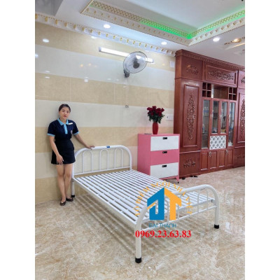 Giường sắt kiểu đơn giản Đại Thành nhiều kích thước từ 1m đến 1m8