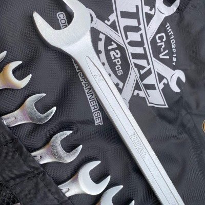 BỘ CỜ LÊ VÒNG MIỆNG 12 CHI TIẾT 6-24MM TOTAL THT1022121 - HÀNG CHÍNH HÃNG