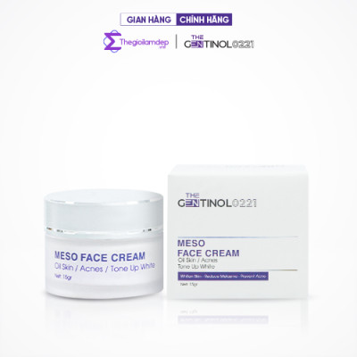 Kem meso tái tạo mô da The Gentinol 0221 hỗ trợ phục hồi, cải thiện độ dàn hồi và làm chậm tiến trình lão hóa da 15g
