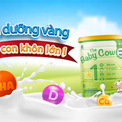 Combo 5 lon Sữa Non The Baby Cow 1 (900gr)