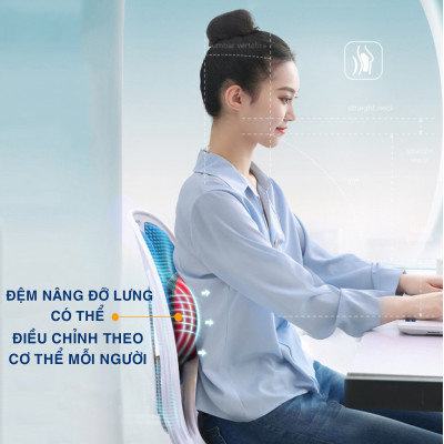 Ghế Chỉnh Dáng Ngồi Công Thái Học OFFICE CHILL Ngồi Thẳng Đúng Tư Thế Chống Đau Lưng Gù Lưng Ghế Thế Hệ Mới Bảo Hành 90 Ngày