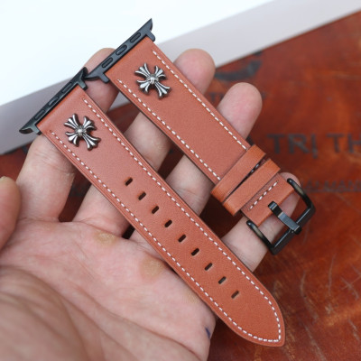 Dây da cho đồng hồ AW Da Bò Pullup - Rivet độc lạ phong cách Khóa Thép 316L Dành cho các đời AW- Hàng Chính Hãng