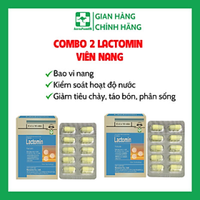 Combo 2 Lactomin Hàn Quốc (Viên) - Giảm Rối Loạn Tiêu Hóa, Tiêu Chảy, Táo Bón, Phân Sống, Cân Bằng Hệ Vi Sinh Đường Ruộ