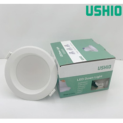 Đèn led âm trần, đèn trần thạch cao, đèn downlight âm trần, đèn led âm trần thạch cao, đèn âm trần Ushio 10W, cắt lỗ trần Φ90mm