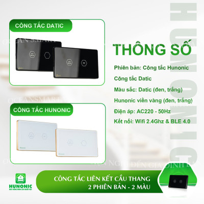 Công Tắc Cầu Thang Thông Minh Hunonic, Công Tắc Cảm Ứng Wifi - HNP1SCP