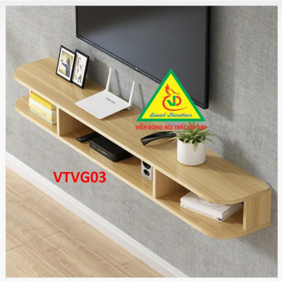 Kệ Ti Vi Treo Tường Trang Trí VTVG03 - Nội Thất Lắp Ráp