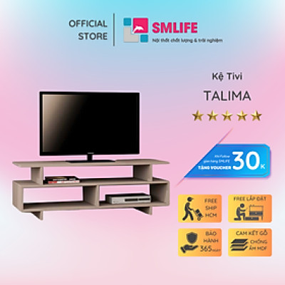 Kệ TV phòng ngủ thiết kế đẹp bằng gỗ SMLIFE Talima