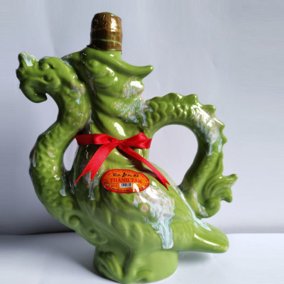 Đặc Sản Bình Định - Rượu Bàu Đá Thành Tâm Thuyền Chim (Màu xanh ngọc) 700ml - OCOP 3 Sao