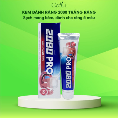 Kem đánh răng 2080 Pro Hàn Quốc cho răng nhạy cảm chống ê buốt, làm trắng răng, ngăn ngừa sâu răng giúp răng chắc khỏe